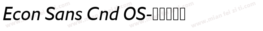 Econ Sans Cnd OS字体转换
